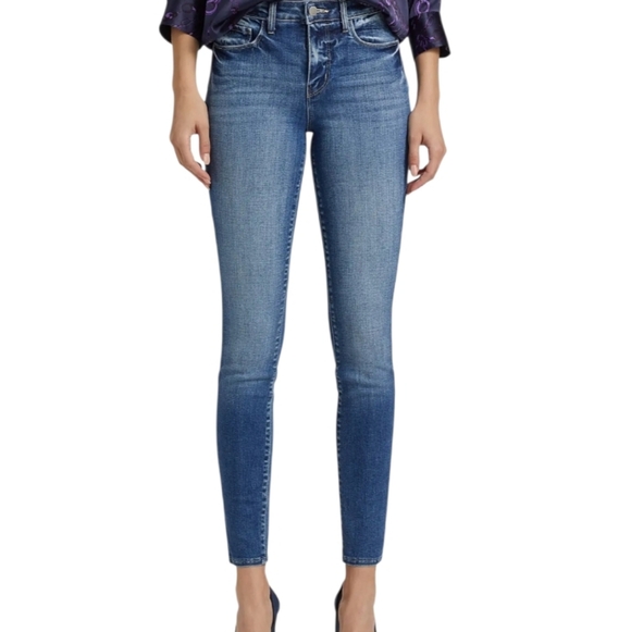 L'AGENCE Denim - L'AGENCE Marguerite High Rise Skinny Jeans Dark Blue Tuscan Wash Womens Size 27